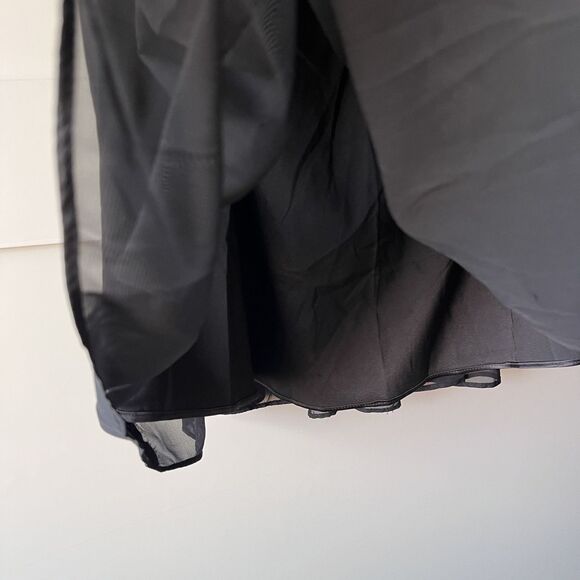 Rampage Dress Womens Small Black Yellow Beaded Strapless Fit Flare Studded Party - Picture 2 of 12